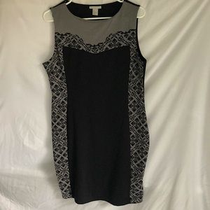Large grey and black H&M mini dress